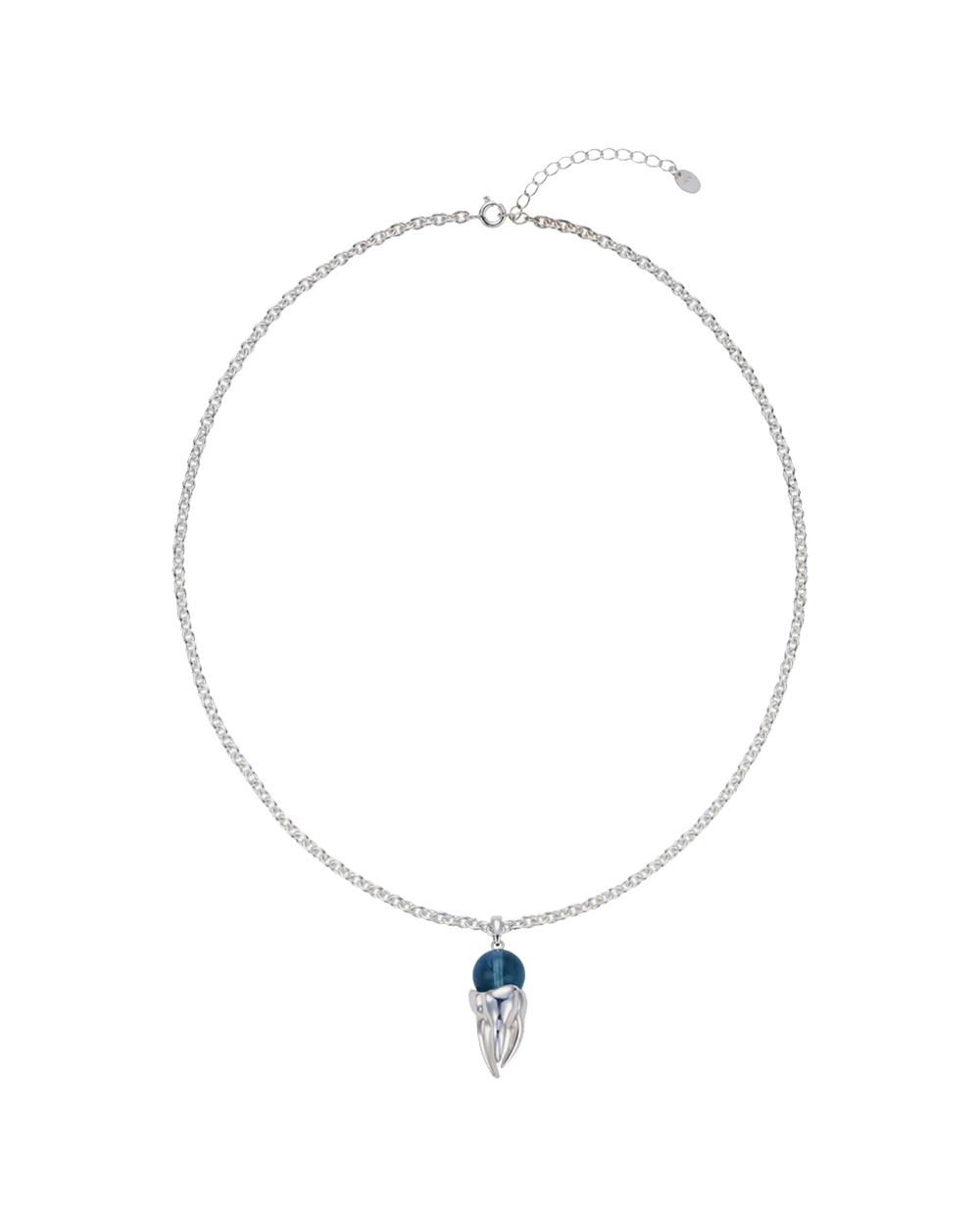 Teeth necklace (blue fluorite)